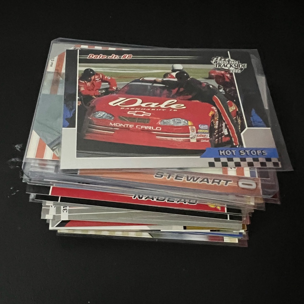Lot of over 75 NASCAR race cards